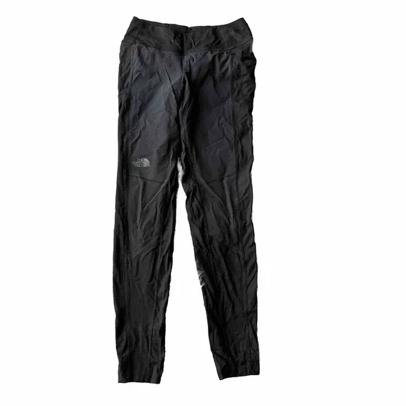 The North Face Leggings Sz S Full Length Activewear Black Workout Outdoors Women - Picture 1 of 11